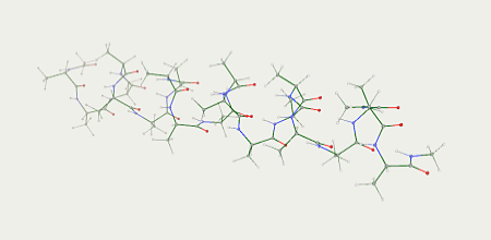 Molecular style CPK Wire frame